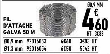 fil d'attache galva 50 m