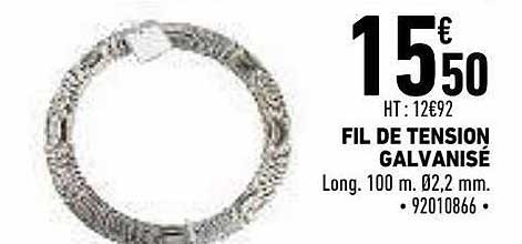 fil de tension galvanisé