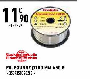 fil fourre ø100 mm 450 g
