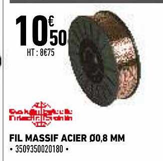 Fil Massif Acier ø0,8 Mm