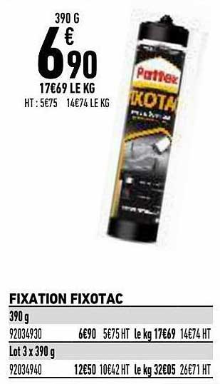 Fixation Fixotac Pattex