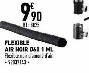 Flexible Air Noir ø 60 1 Ml