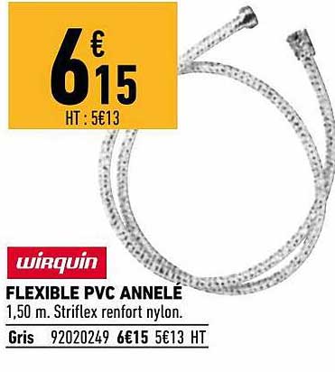 flexible pvc annelé wirquin