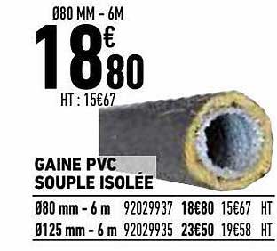 gaine pvc souple isolée