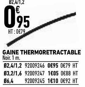 gaine thermo rétractable