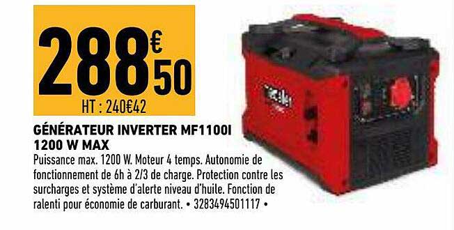 générateur inverter mf1100i 120 w max