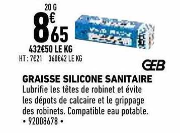 graisse silicone sanitaire geb