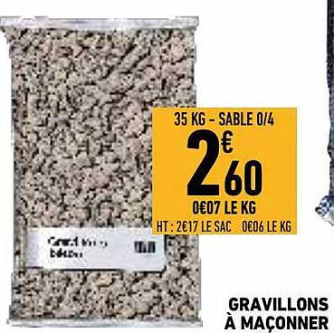 gravillons à maçonner
