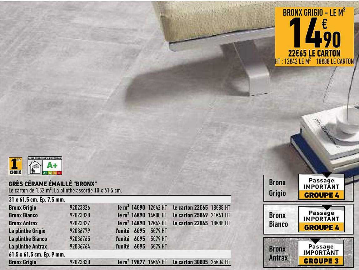 grès cérame émaillé "bronx"
