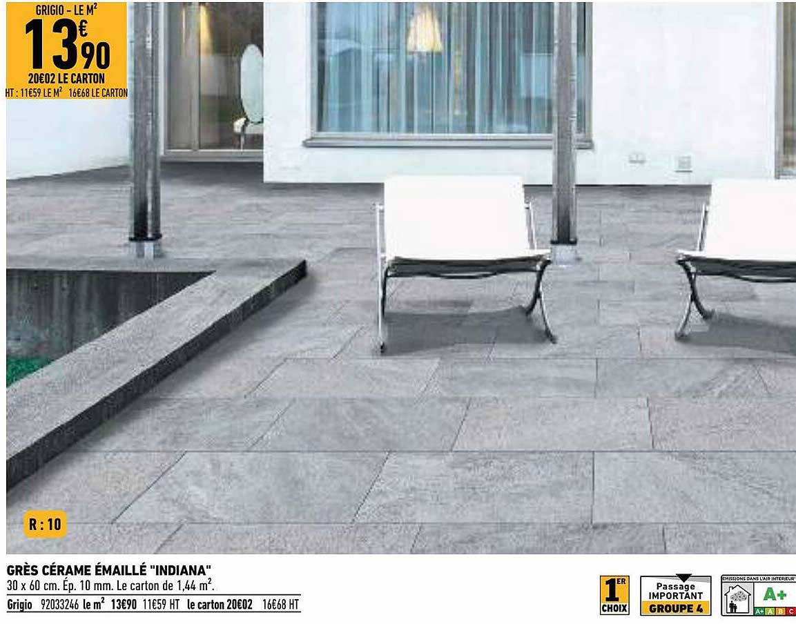 grès cérame émaillé "indiana"