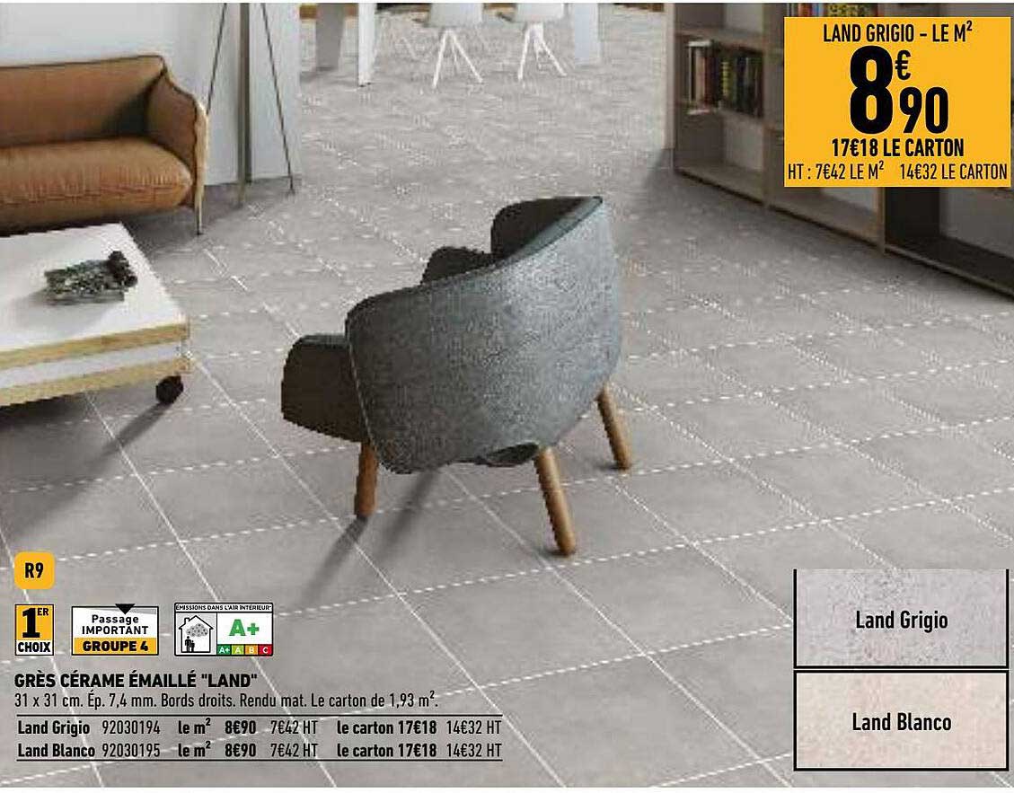 grès cérame émaillé "land"