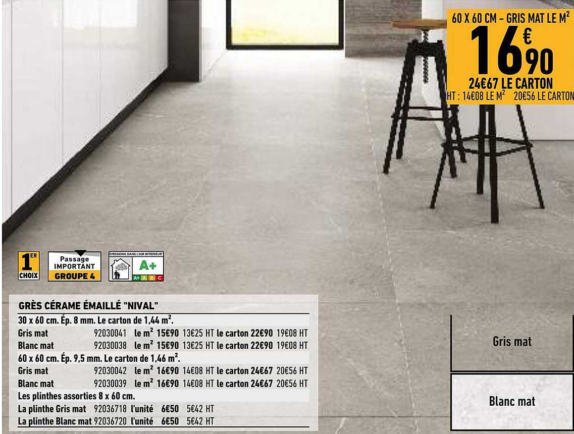 grès cérame émaillé "nival"