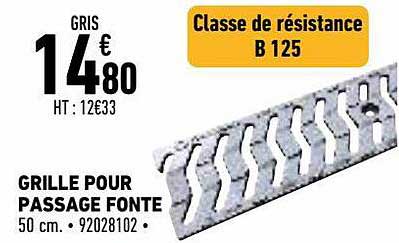 grille pour passage fonte