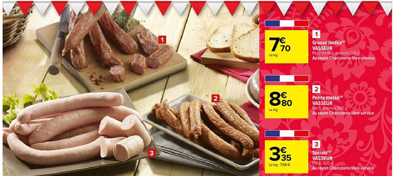 grosse metka vasseur, petite metka vasseur, sosislo vasseur