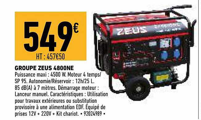 groupe zeus 4800ne