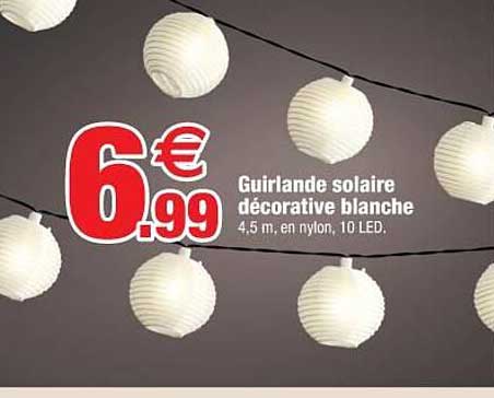 Guirlande Solaire Décorative Blanche