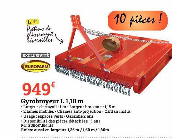 gyrobroyeur l 1.10 m