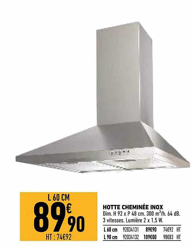 Hotte Cheminée Inox