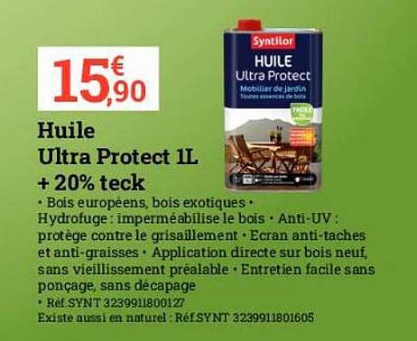 huile ultra protect 1l + 20% teck