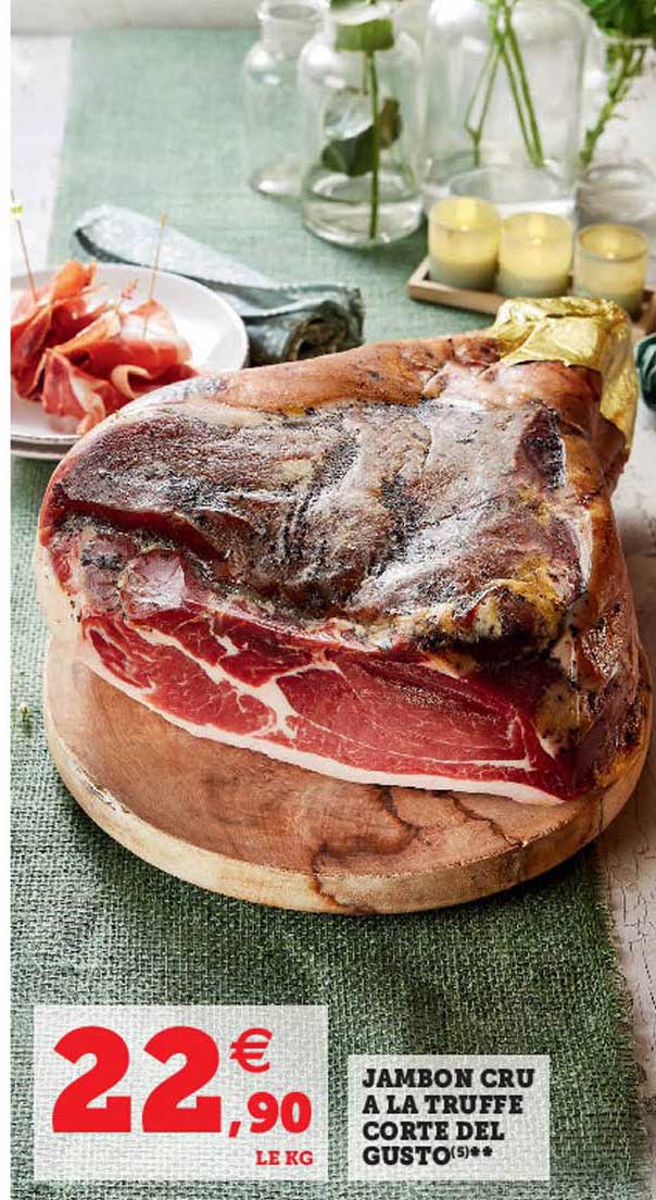 jambon cru à la truffe corte del gusto
