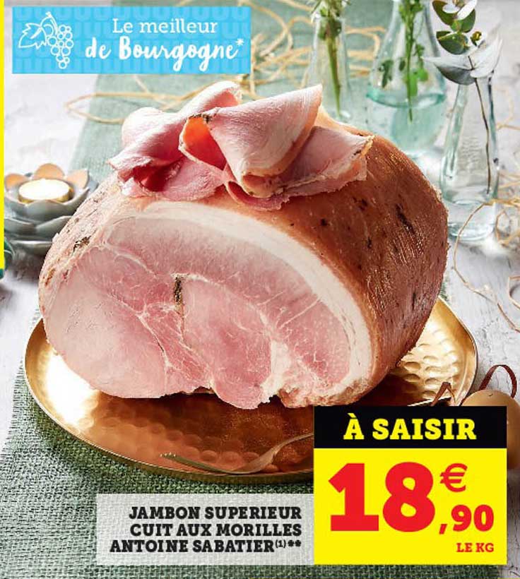 jambon supérieur cuit aux morilles antoine sabatier