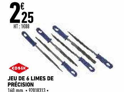 Jeu De 6 Limes De Précision