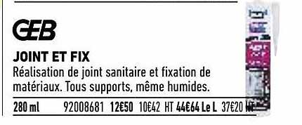 joint et fix geb