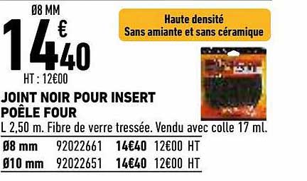 Joint Noir Pour Insert Poêle Four