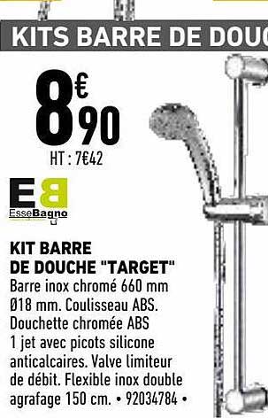 kit barre de douche "target"