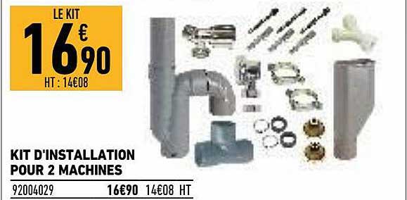 kit d'installation pour 2 machines
