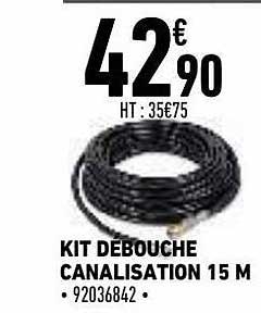 kit debouche canalisation 15 m