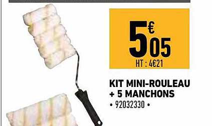 kit mini-rouleau + 5 manchons
