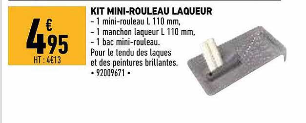 kit mini-rouleau laqueur