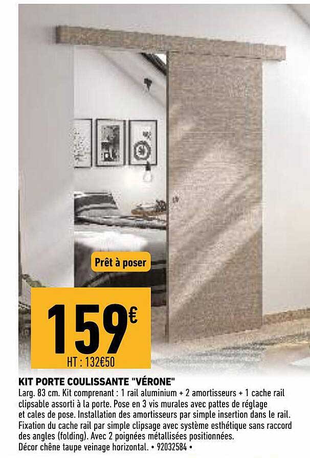 Kit Porte Coulissante "vérone"