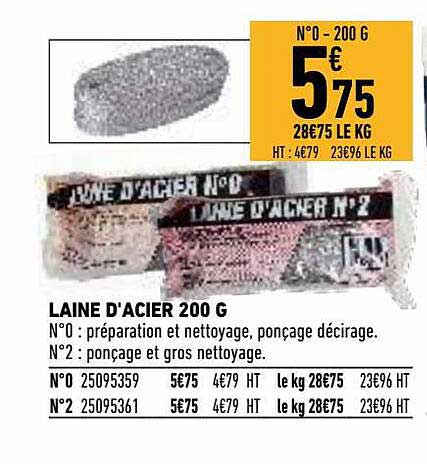 laine d'acier 200 g