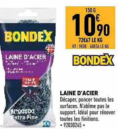 laine d'acier bodex