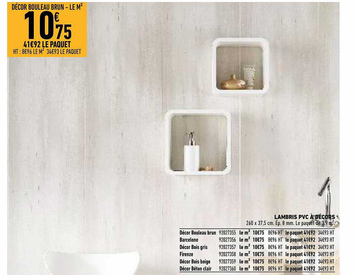 lambris pvc à décors