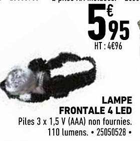 lampe frontale 4 led