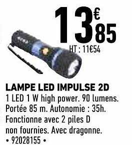 lampe led impulse 2d