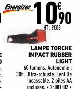 lampe torche impact rubber light