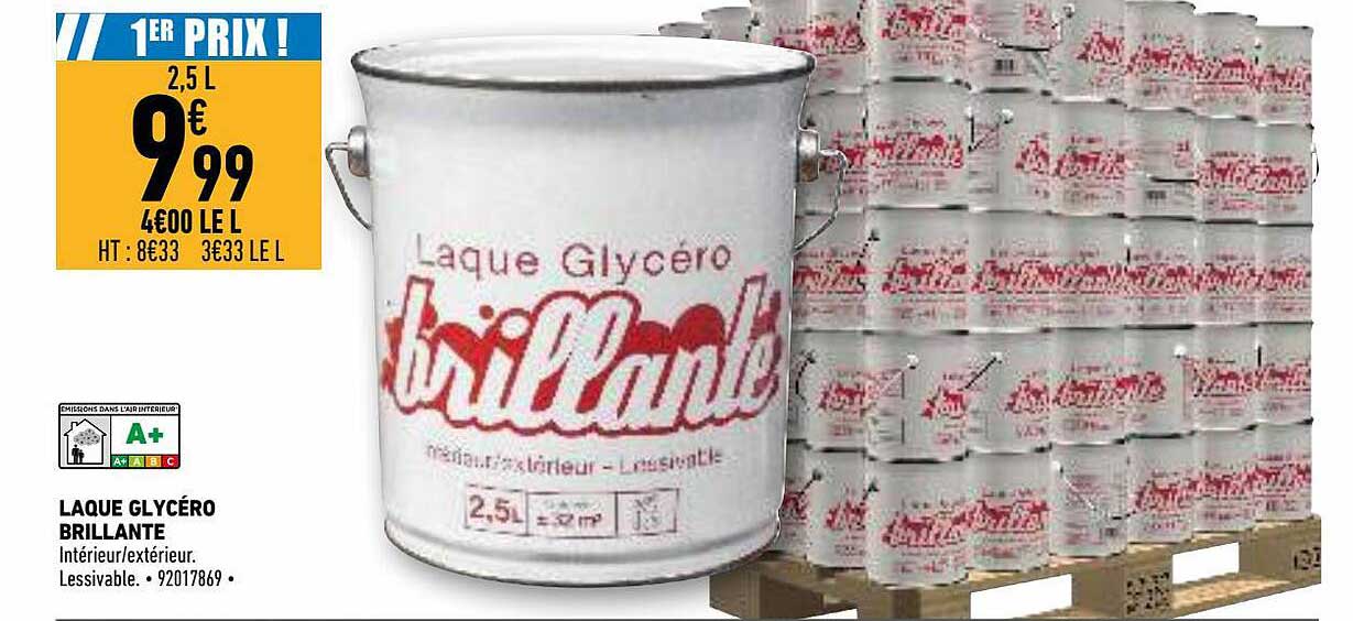 laque glycéro brillante