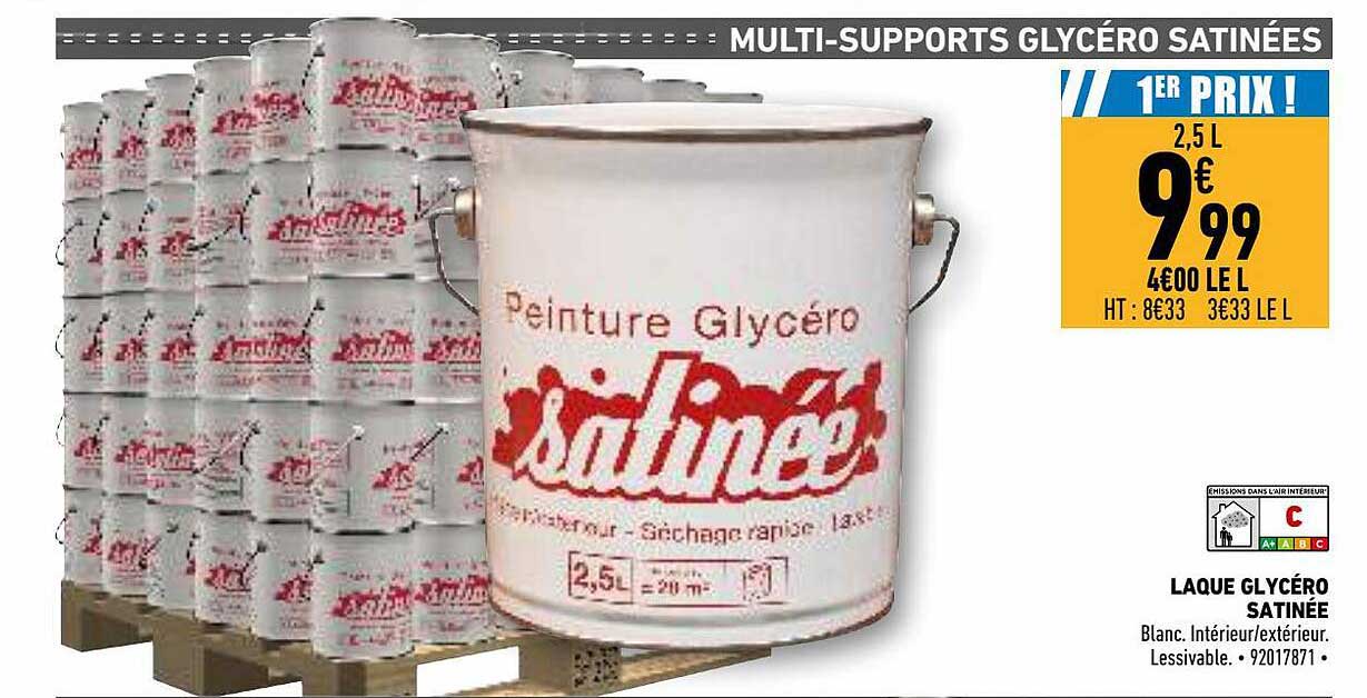 laque glycéro satinée