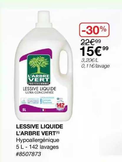 lessive liquide l'arbre vert