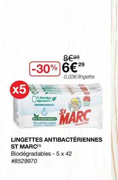 lingettes antibactériennes st marc