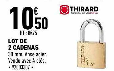 lot de 2 cadenas thirard