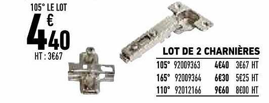 Lot De 2 Charnières