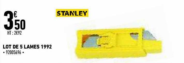 lot de 5 lames 1992 staley