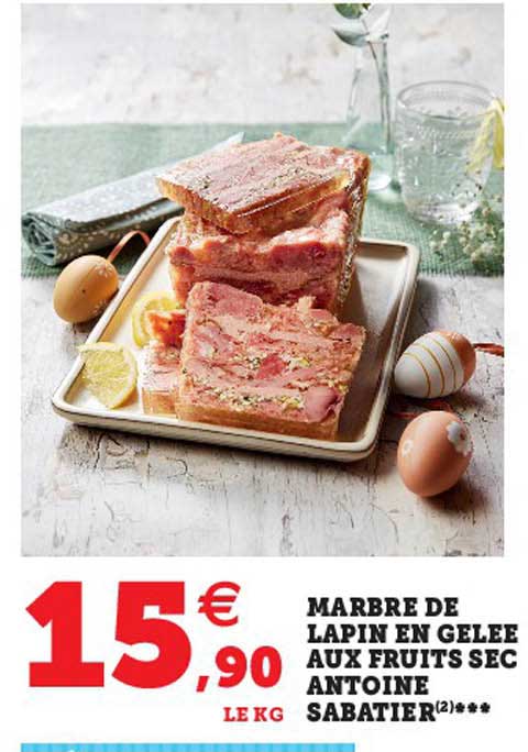 marbre de lapin en gelée aux fruits sec antoine sabatier