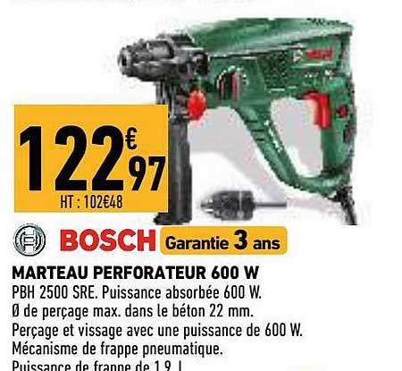 Marteau Perforateur 600 W Bosch