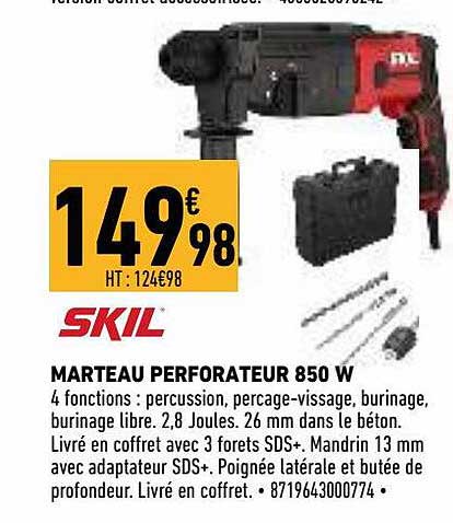 Marteau Perforateur 850 W Skil